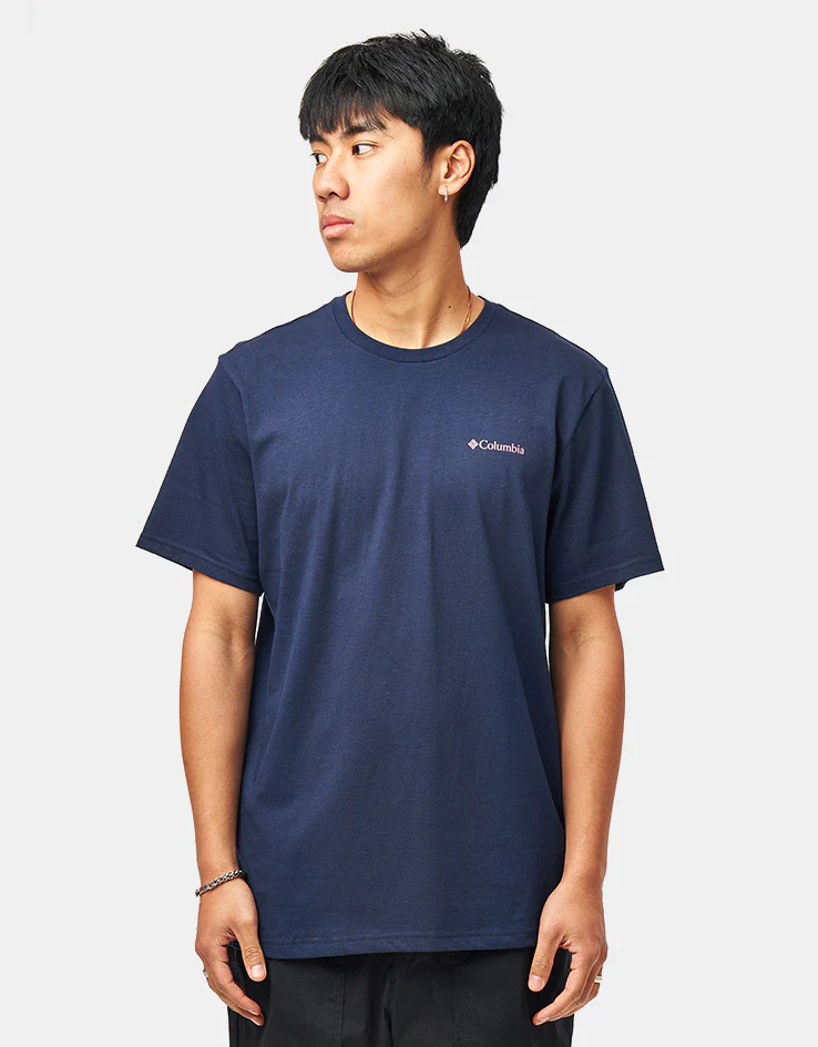 Columbia CSC™ Outdoor Back Graphic T-Shirt - Collegiate Navy/Sunscape - Image 2