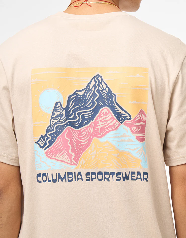 Columbia CSC™ Outdoor Back Graphic T-Shirt - Dark Stone/Sunscape - Image 3
