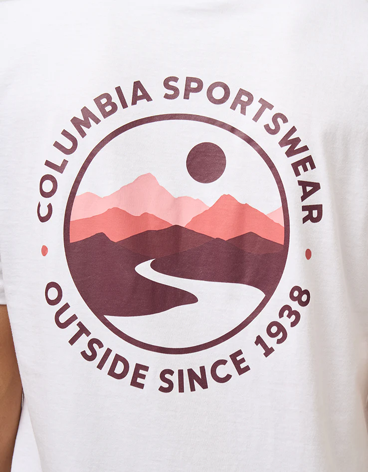 Columbia CSC™ Outdoor Back Graphic T-Shirt - White/Scoped View - Image 3