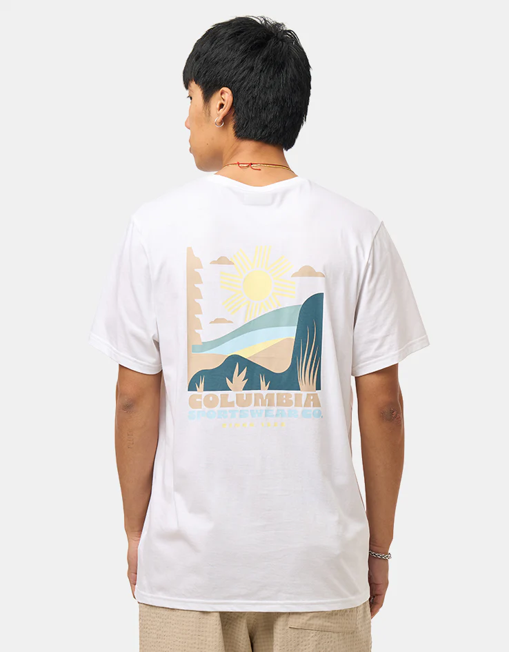 Columbia CSC™ Outdoor Back Graphic T-Shirt - White/Shining Landscape