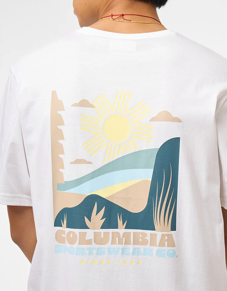 Columbia CSC™ Outdoor Back Graphic T-Shirt - White/Shining Landscape - Image 3