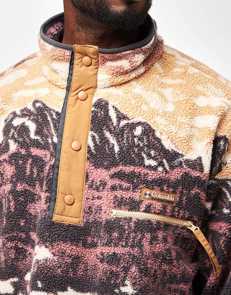 Columbia Helvetia™ II Printed Half Snap Fleece - Camel Brown Sisters - Image 6