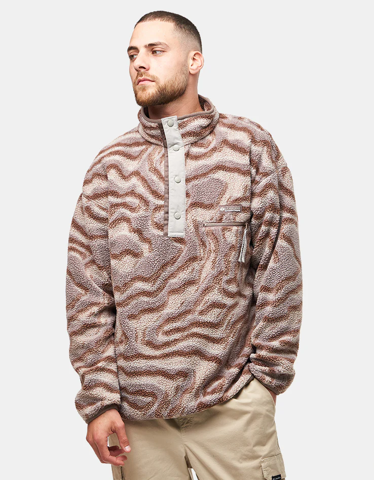 Columbia Helvetia™ II Printed Half Snap Fleece - Iron/Topoglitch