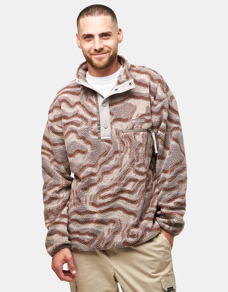 Columbia Helvetia™ II Printed Half Snap Fleece - Iron/Topoglitch - Image 2