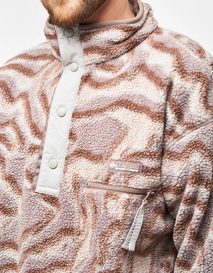 Columbia Helvetia™ II Printed Half Snap Fleece - Iron/Topoglitch - Image 4
