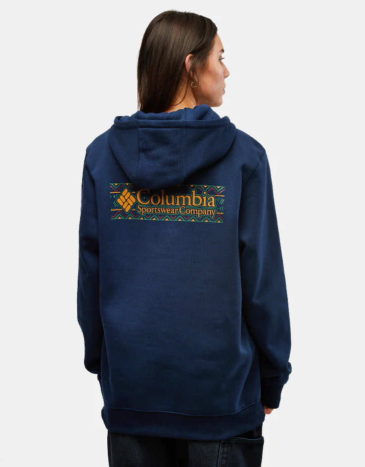 Columbia Meridian Creek™ Graphic Pullover Hoodie - Collegiate Navy Branded Blanket - Image 5