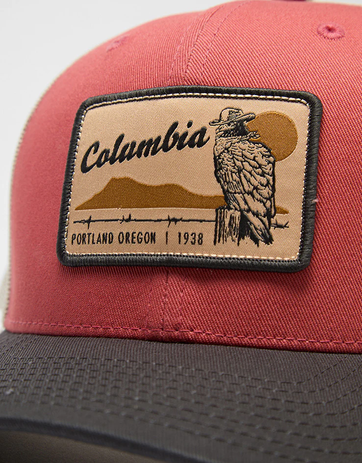 Columbia™ Mesh Snapback Cap - Washed Red/Shark/Dark Stone/Iron - Image 2