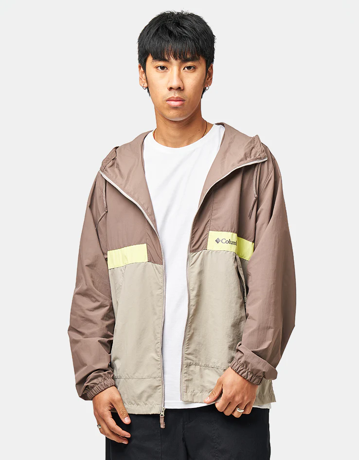 Columbia Spire Valley™ Hooded Windbreaker - Iron/Flint Grey/Neon Light - Image 2