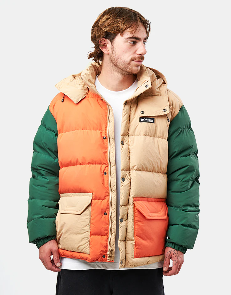 Columbia Wallowa™ Down Hooded Jacket - Canoe/Zing/Rain Forest/Black - Image 2