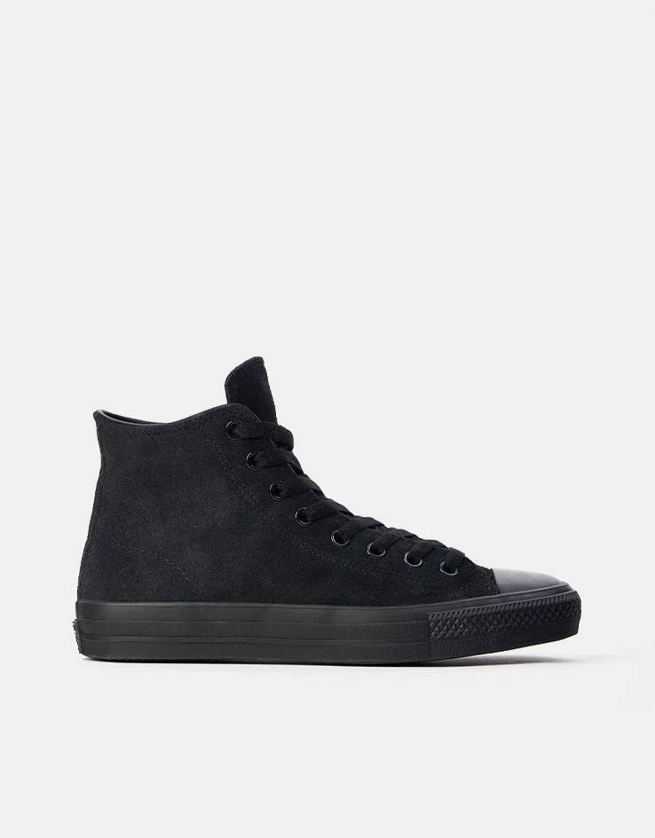 Converse Chuck Taylor All Star Pro Suede Hi Skate Shoes - Black/Black/Black