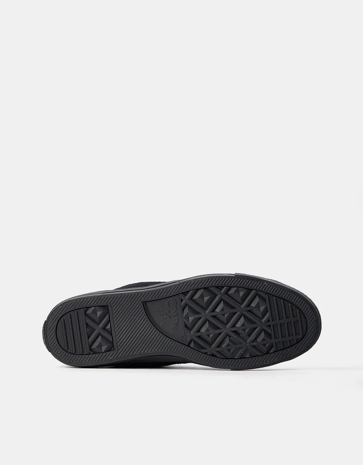 Converse Chuck Taylor All Star Pro Suede Hi Skate Shoes - Black/Black/Black - Image 2