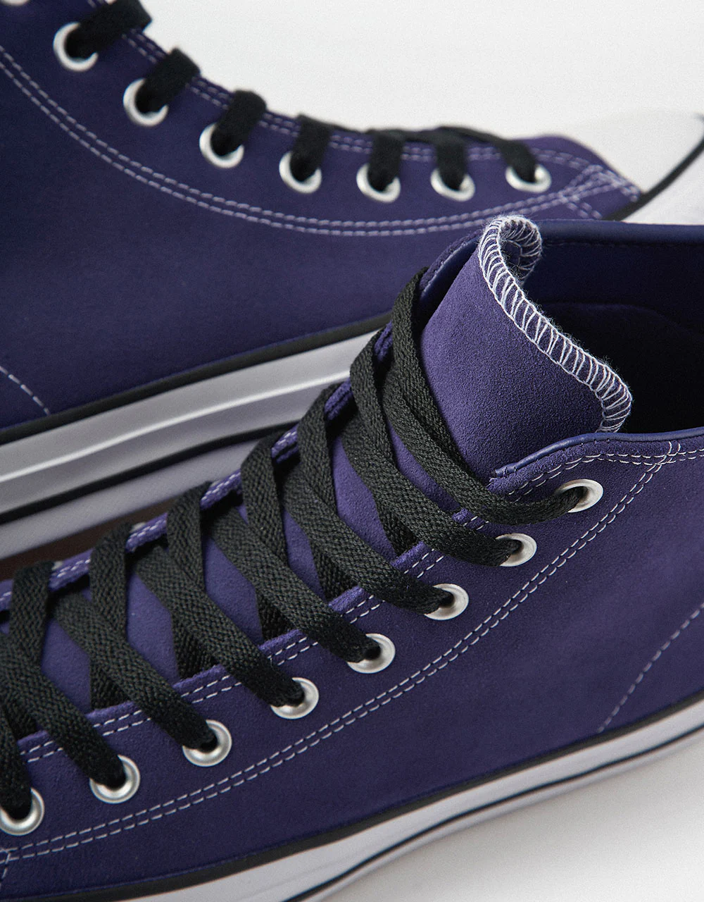 Converse Chuck Taylor All Star Pro Suede High Skate Shoes - Fresh Blueberry/Black/White - Image 4