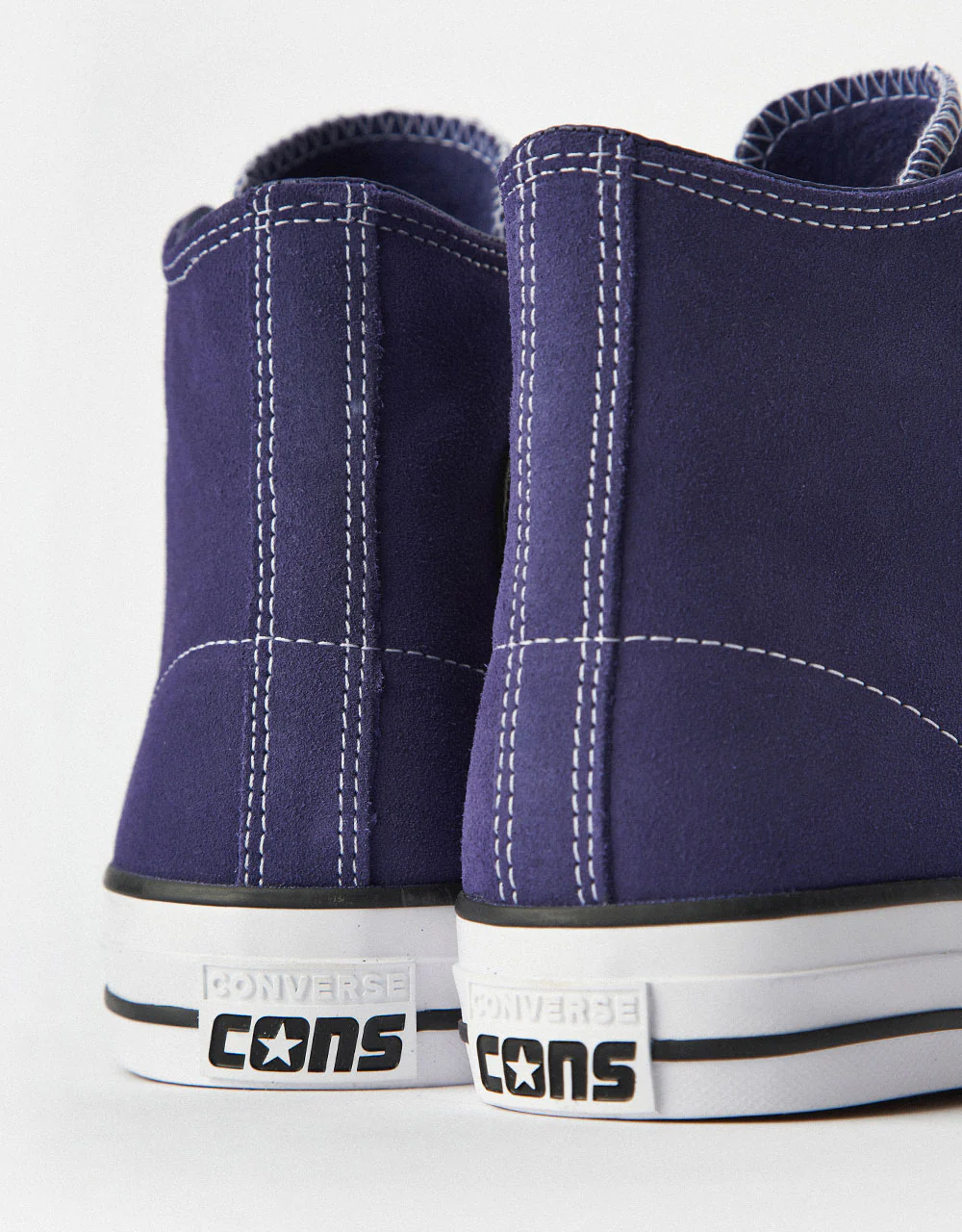 Converse Chuck Taylor All Star Pro Suede High Skate Shoes - Fresh Blueberry/Black/White - Image 8