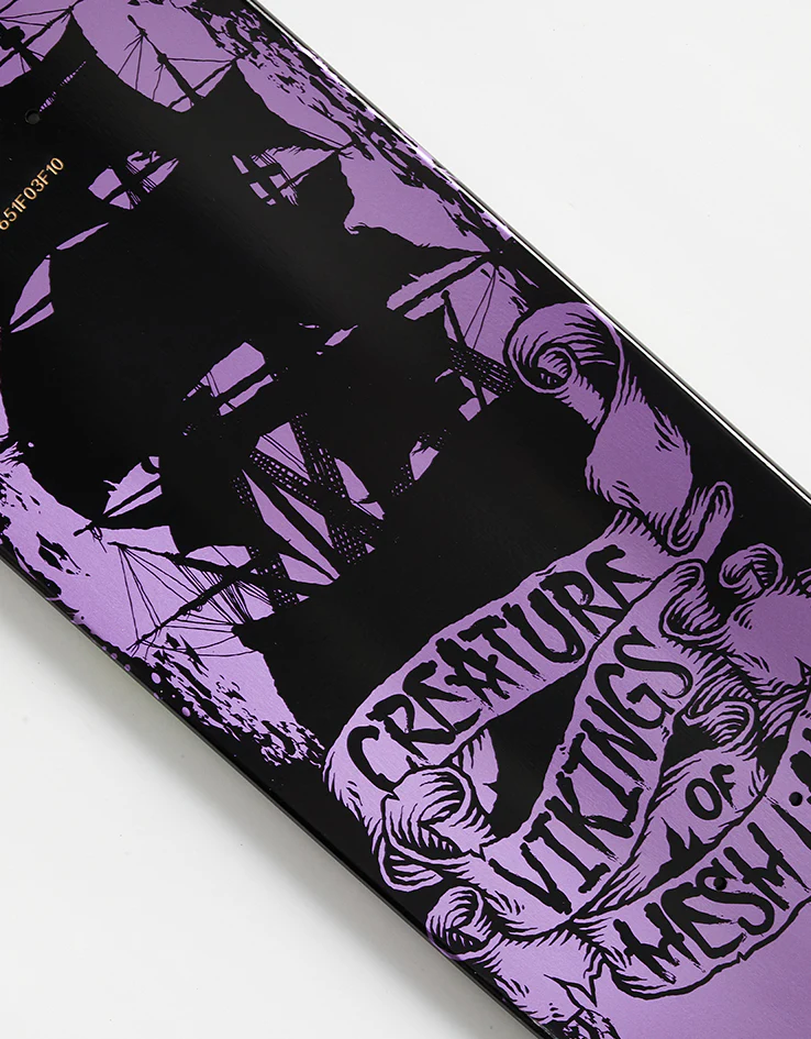 Creature Gravette Vikings of the Hesh Law XX Skateboard Deck - 8.3" - Image 4