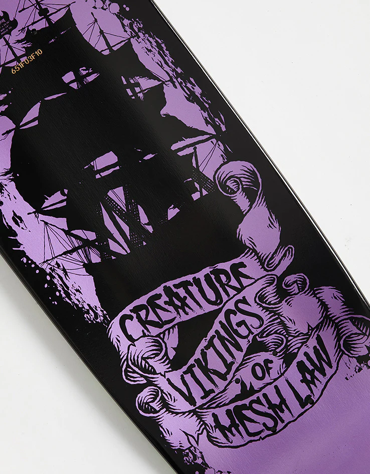 Creature Viking of the Hesh Law XX Skateboard Deck - 9.55" - Image 4