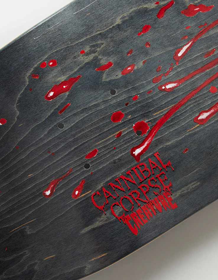 Creature x Cannibal Corpse Skull and Blood Skateboard Deck - 8.53" - Image 2