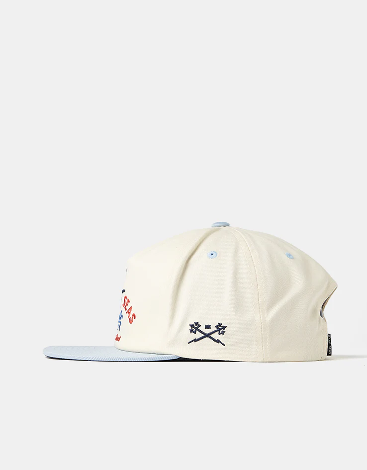 Dark Seas Vapor Snapback - White/Light Blue - Image 3
