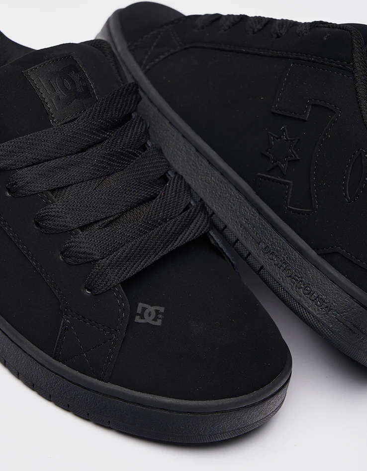 DC Court Graffik Skate Shoes - Black/Black/Black - Image 4