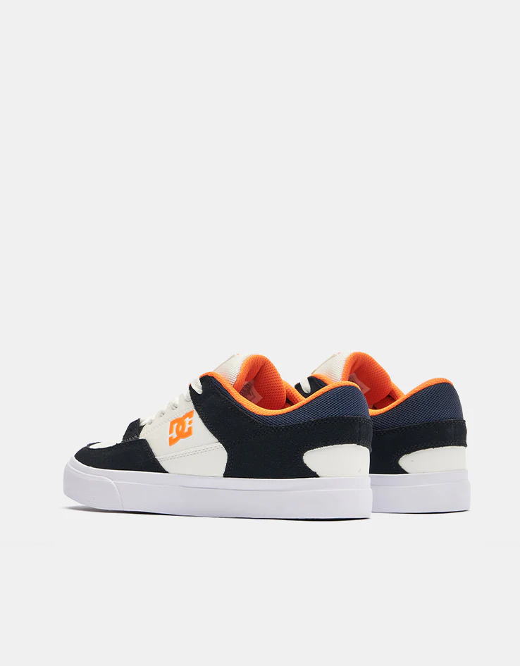 DC Onyx S Skate Shoes - Grey/Off White/Orange - Image 4