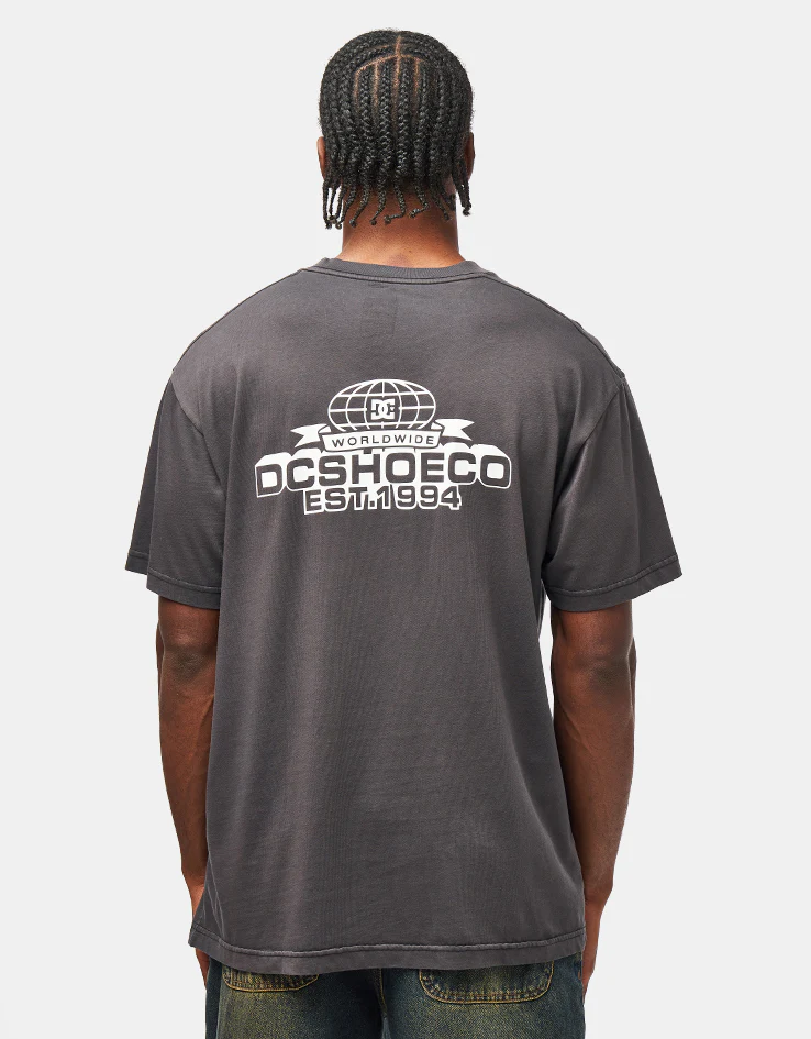 DC Stock Up T-Shirt - Black Enzyme Wash