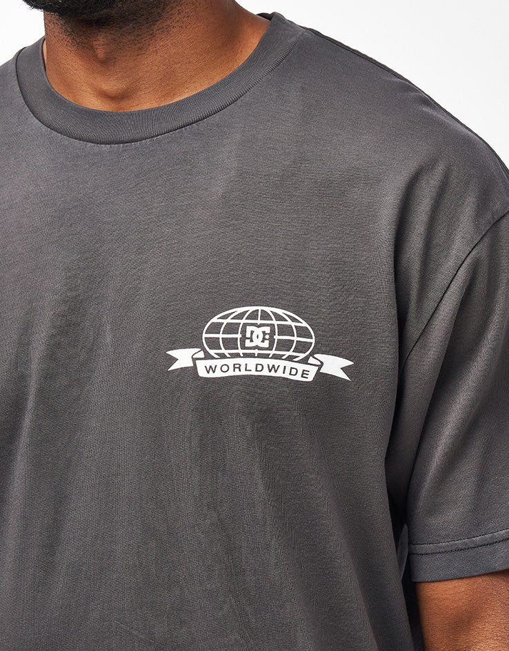 DC Stock Up T-Shirt - Black Enzyme Wash - Image 4