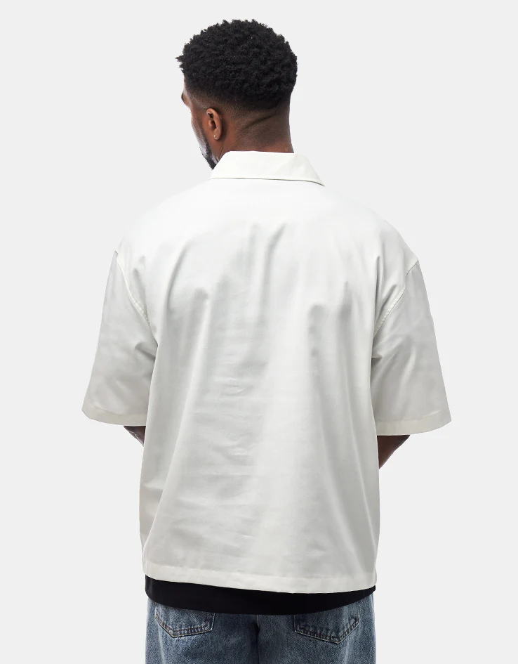Dickies Cadiz Quarter Zip S/S Shirt - Egret - Image 2