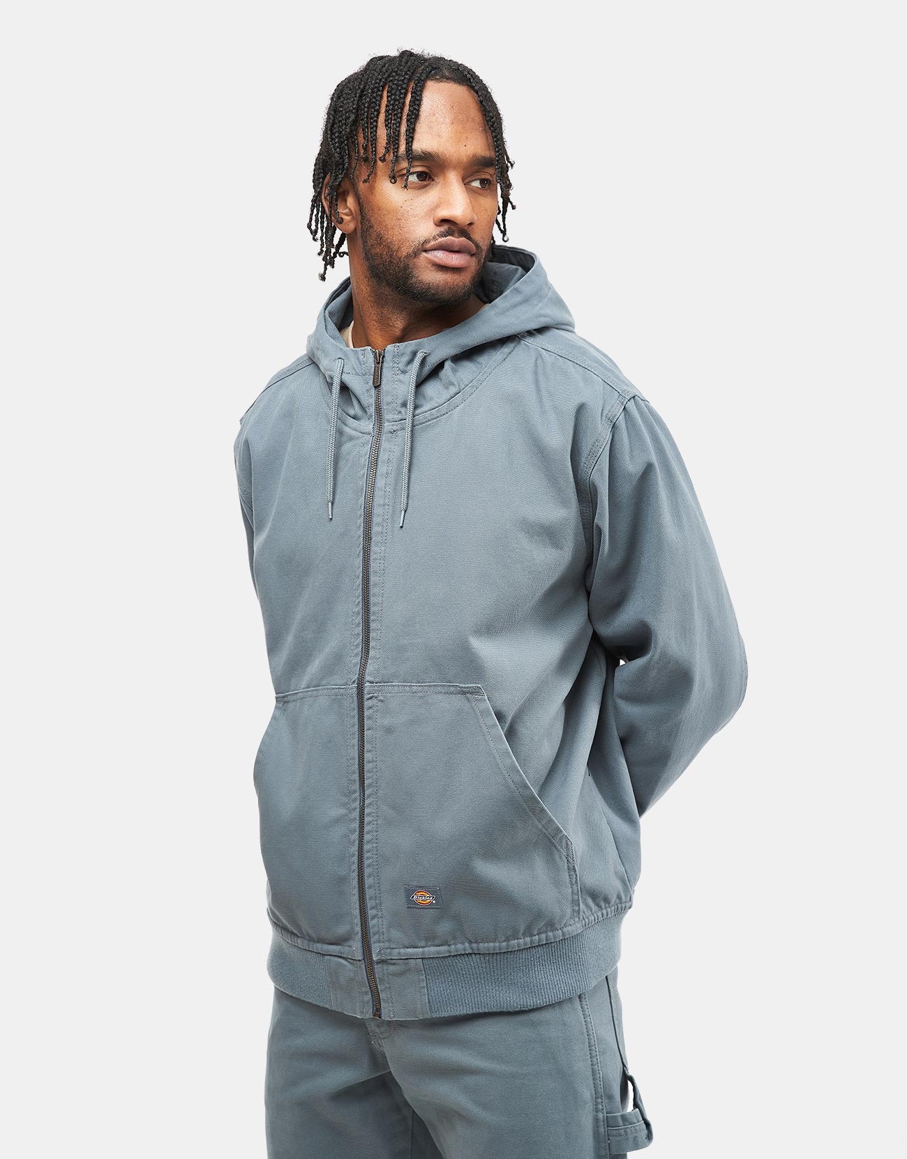 Dickies Duck Canvas Hooded Unlined Jacket - Stormy Weather - Image 5