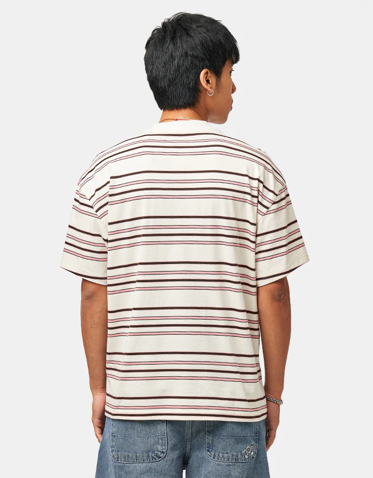 Dickies East Liberty Stripe T-Shirt - Egret - Image 2