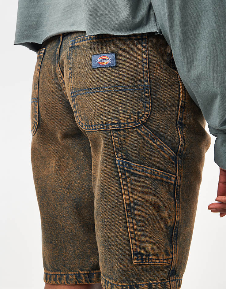Dickies Garyville Denim Shorts - Indigo Brown Tinted - Image 10