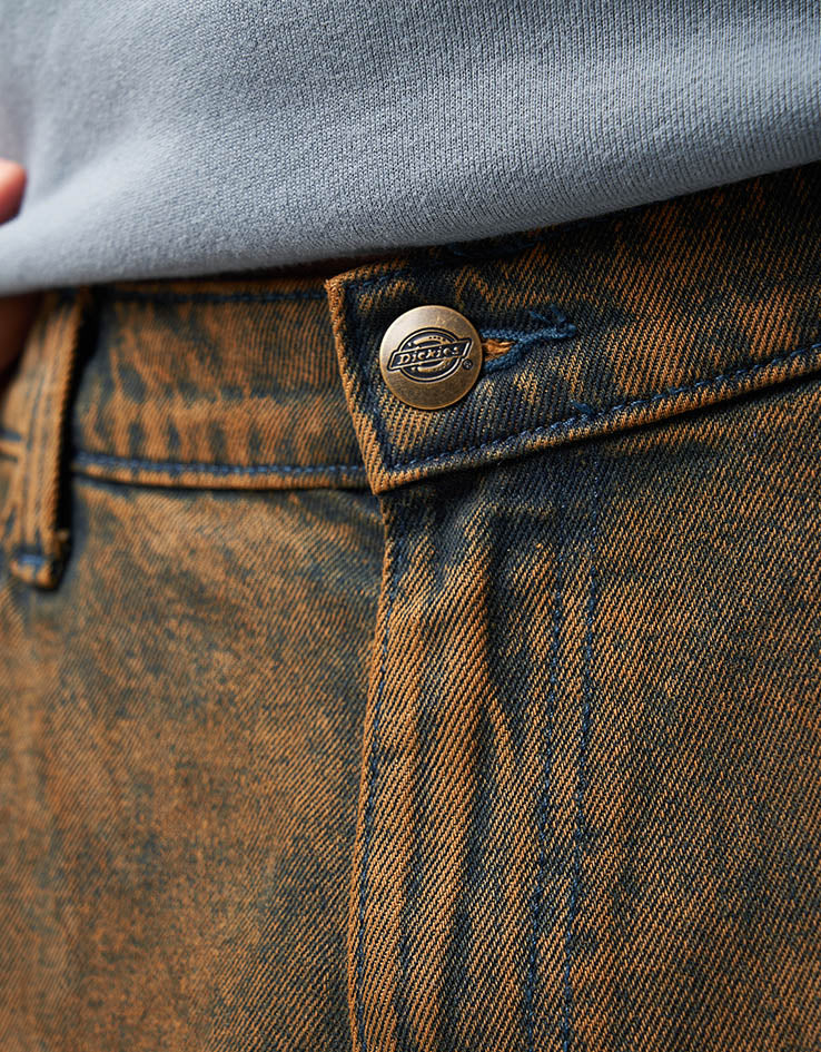 Dickies Garyville Denim Shorts - Indigo Brown Tinted - Image 6