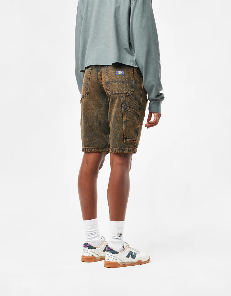 Dickies Garyville Denim Shorts - Indigo Brown Tinted - Image 8