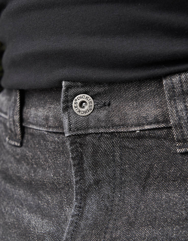 Dickies Madison Baggy Denim Pant - Black Wash Faded - Image 5