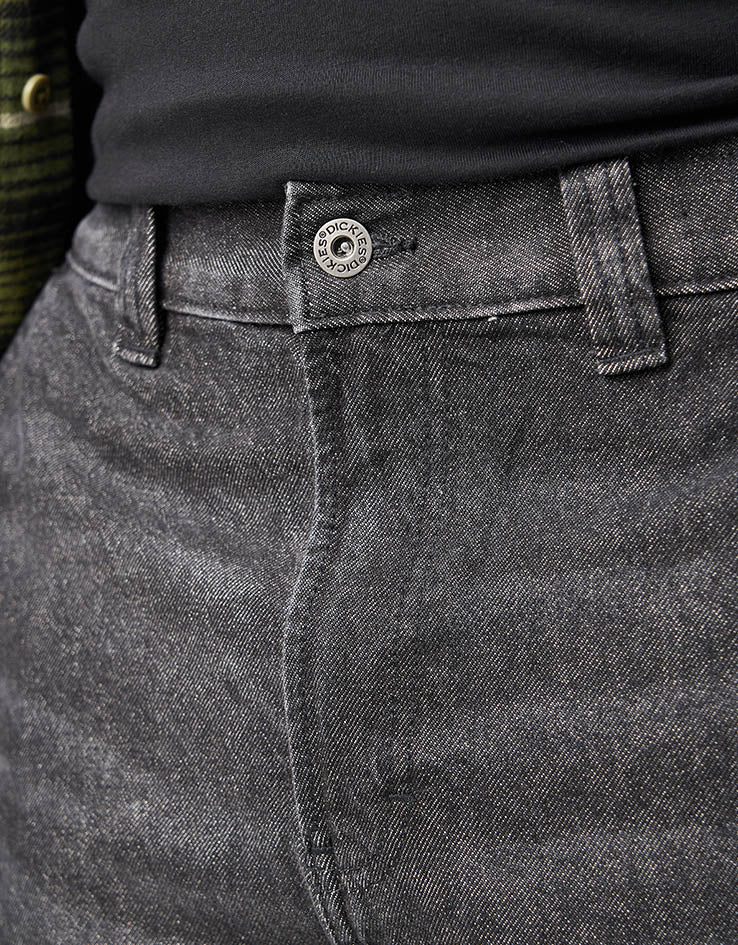 Dickies Madison Baggy Denim Pant - Black Wash Faded - Image 8