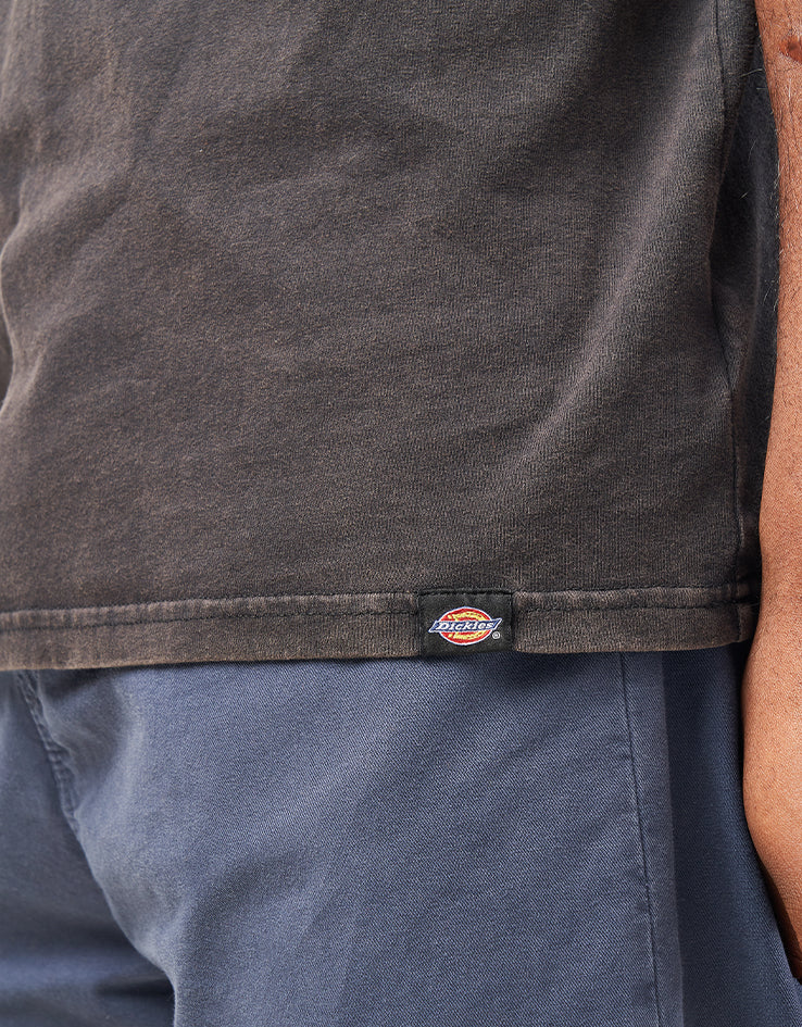 Dickies Plentywood T-Shirt - Double Dye/Acid Wash Black - Image 4