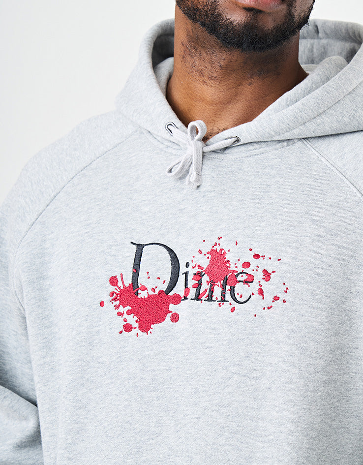 Dime MTL Classic Bloody Midweight Pullover Hoodie - Heather Grey - Image 3