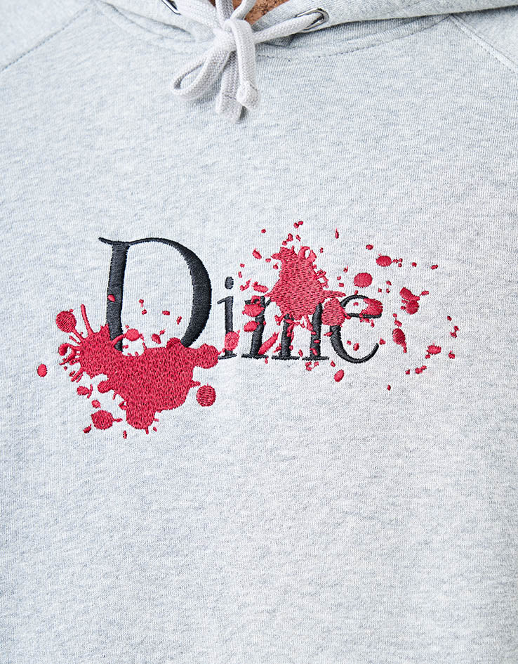 Dime MTL Classic Bloody Midweight Pullover Hoodie - Heather Grey - Image 4