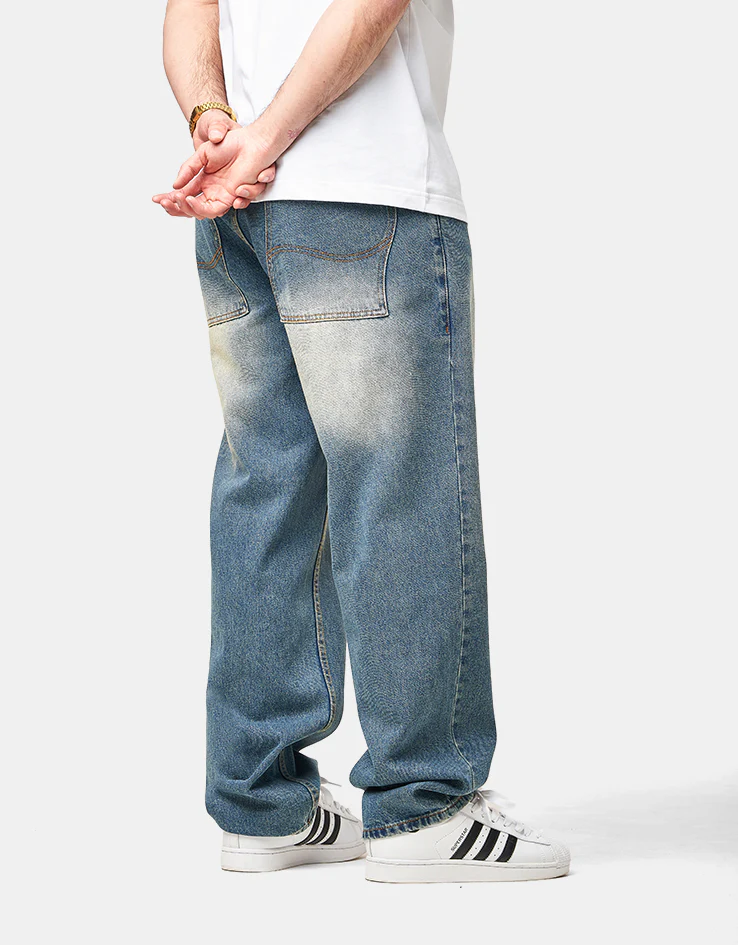 Dime MTL Relaxed Denim Pant - Sandblasted Indigo - Image 2