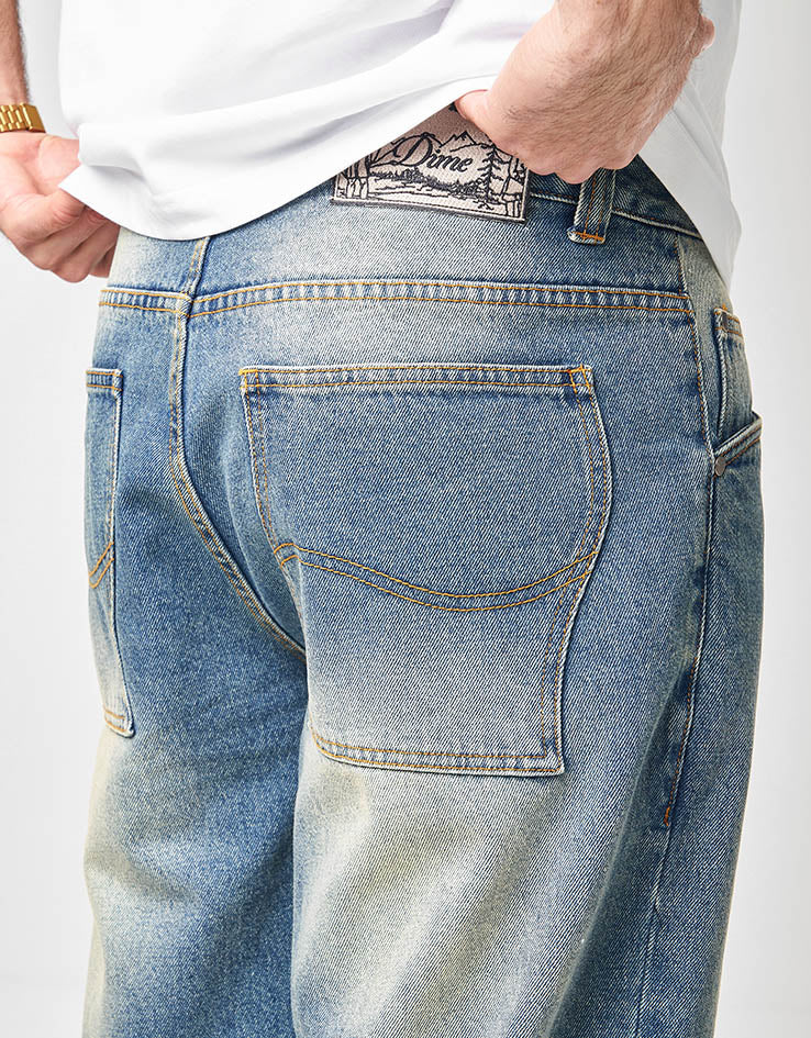 Dime MTL Relaxed Denim Pant - Sandblasted Indigo - Image 4