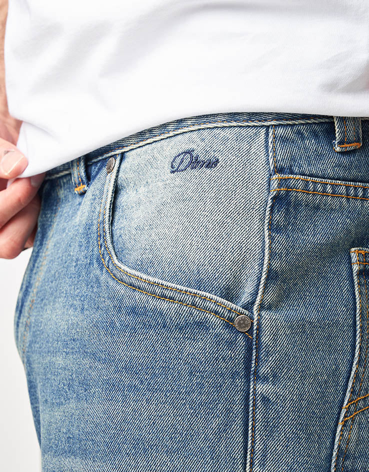 Dime MTL Relaxed Denim Pant - Sandblasted Indigo - Image 5