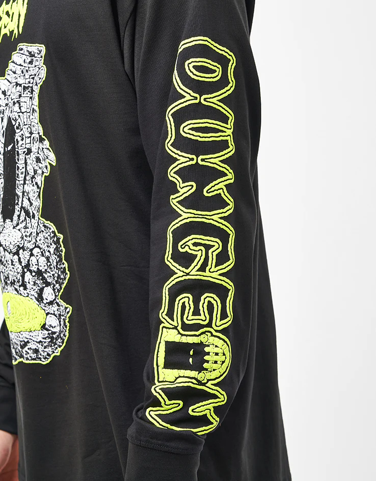 Dungeon Still Life L/S T-Shirt - Black/Green - Image 4