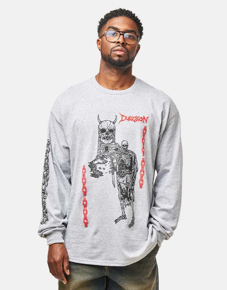 Dungeon Tyranny L/S T-Shirt - Grey