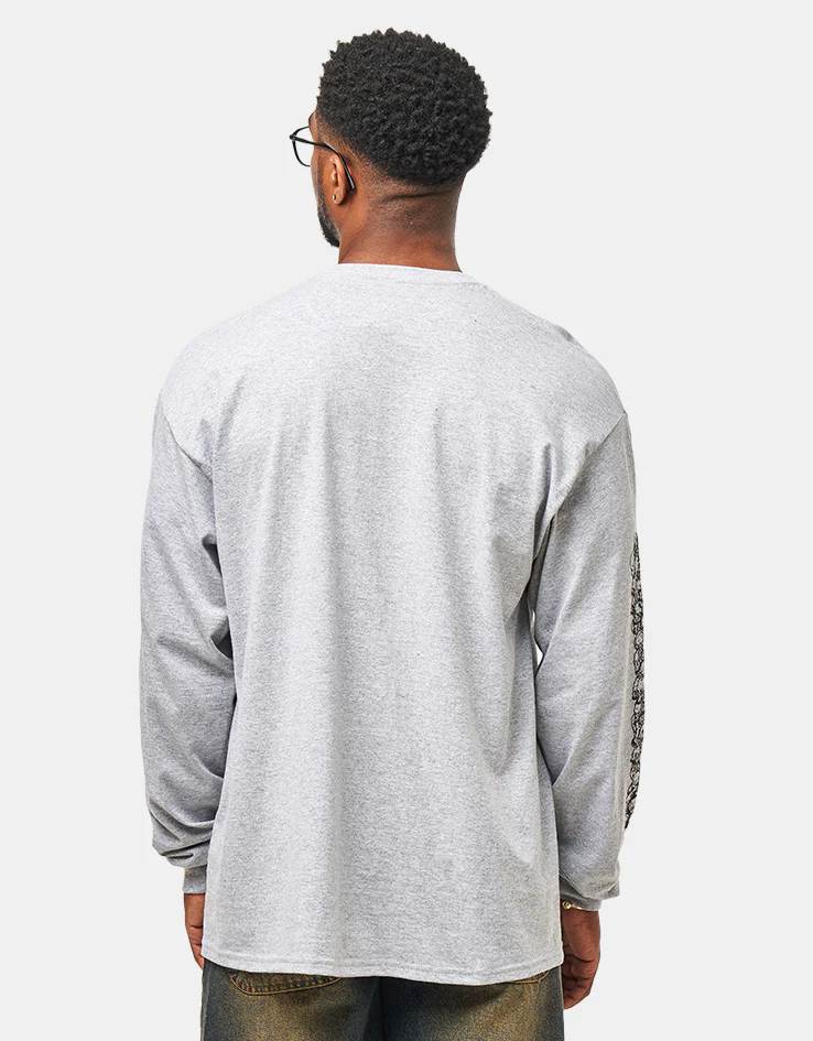 Dungeon Tyranny L/S T-Shirt - Grey - Image 2