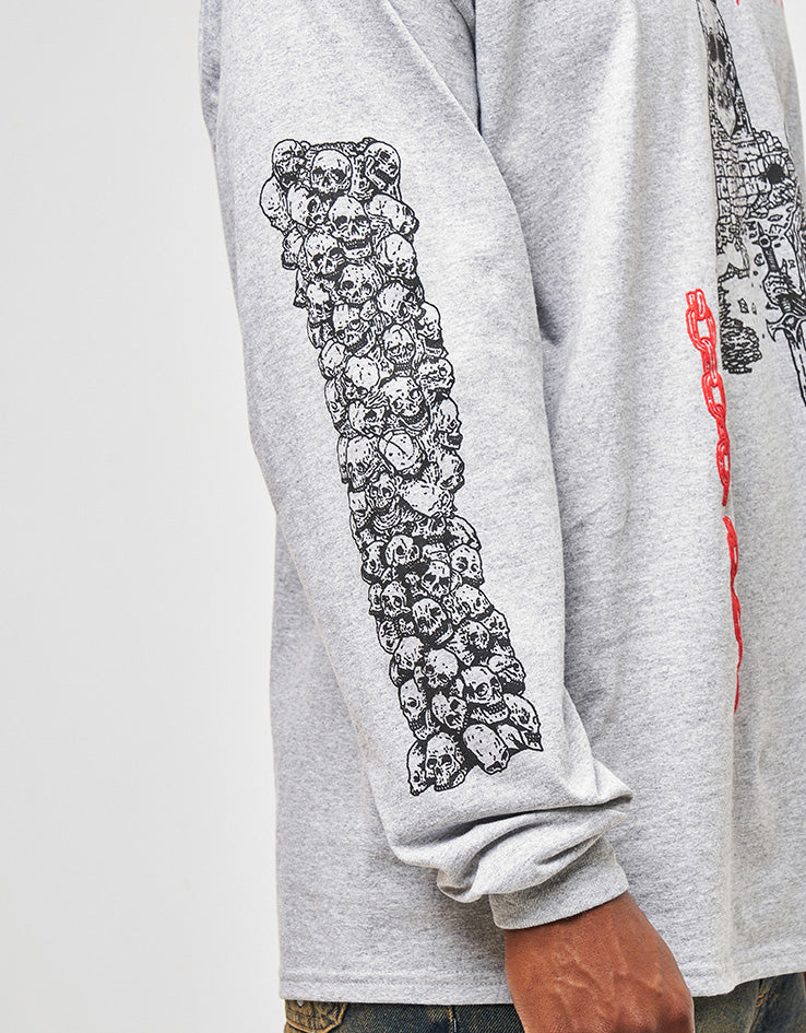 Dungeon Tyranny L/S T-Shirt - Grey - Image 4