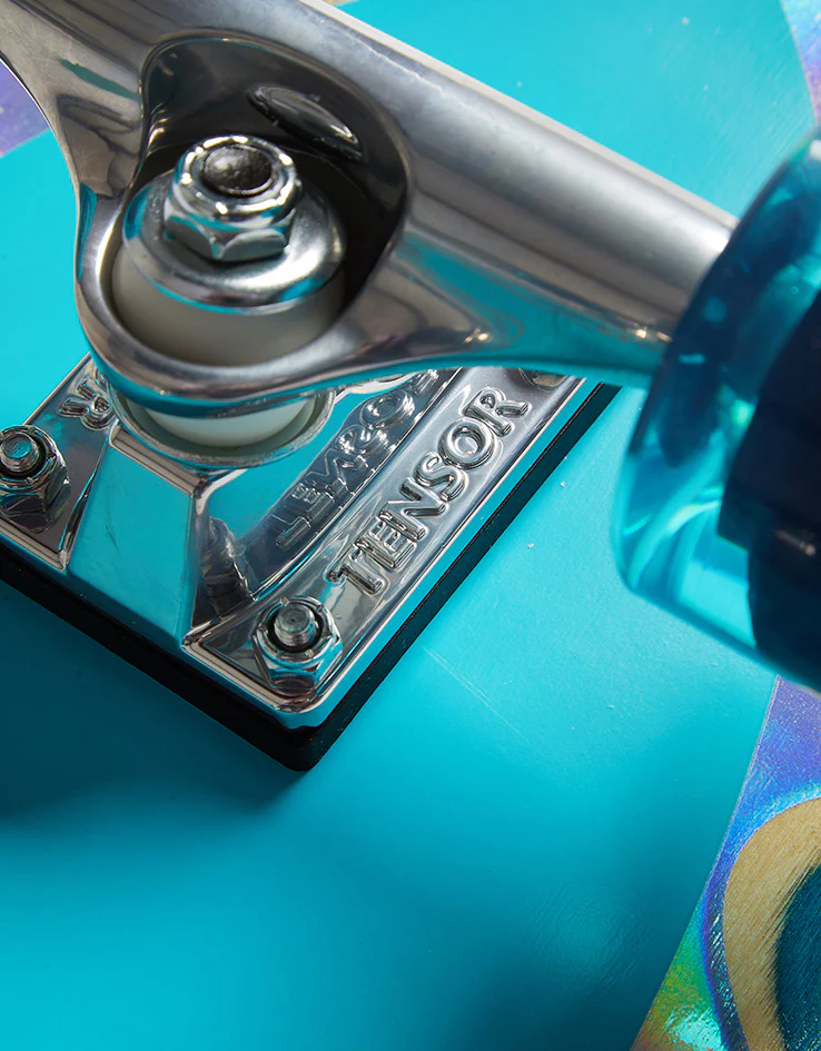 Dusters Cazh Cosmic Teal Cruiser Skateboard - 8.75" x 29.5" - Image 6