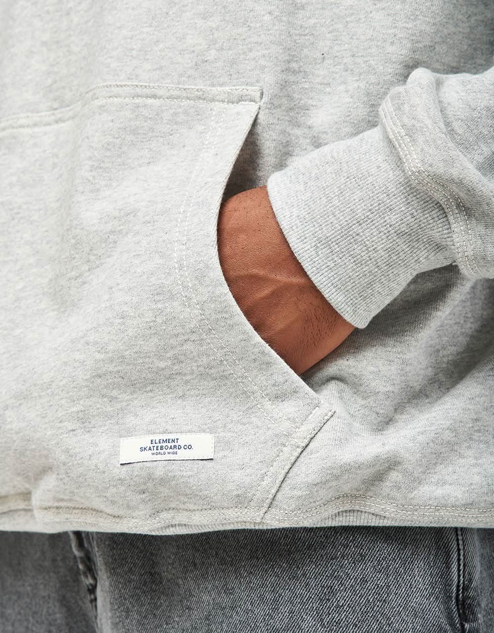 Element Cornell Crest Pullover Hoodie - Mid Grey Heather - Image 3