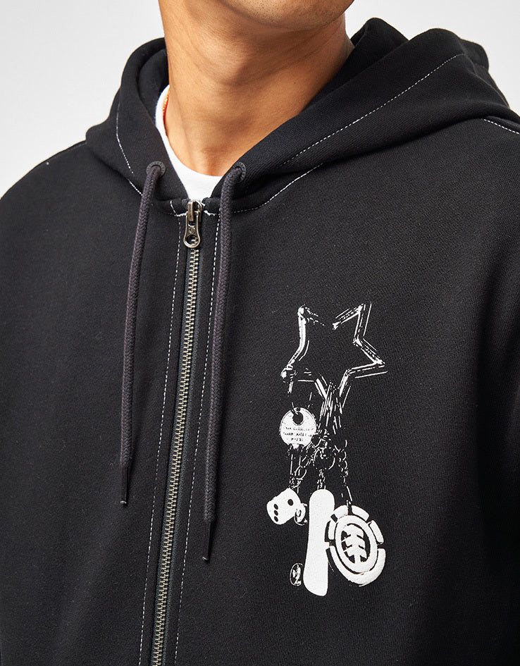 Element Keychain Zip Hood - Flint Black - Image 4
