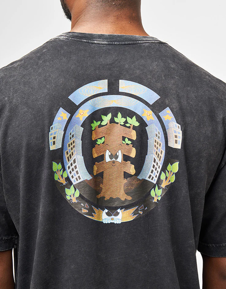 Element x Ellie Andrews Ripple T-Shirt - Off Black - Image 3