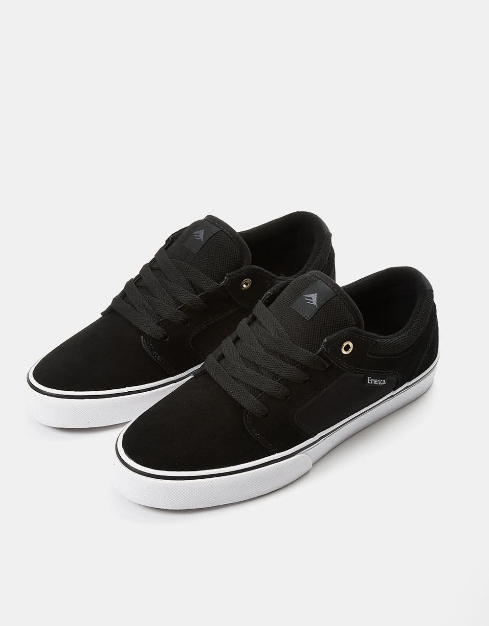 Emerica Cadence Skate Shoes - Black/White/Gold - Image 3