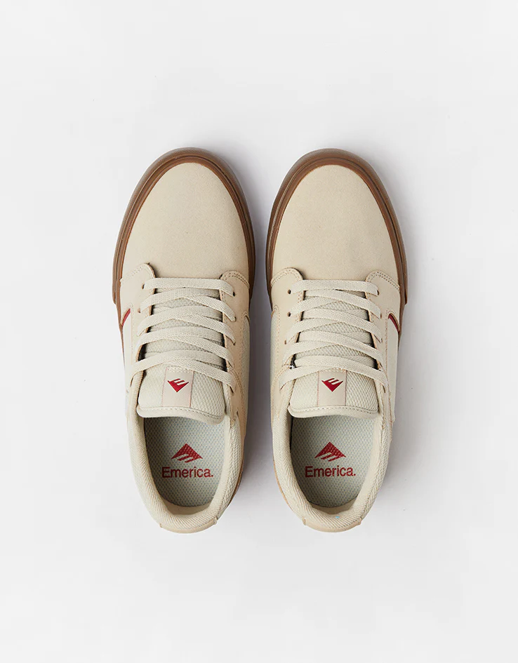 Emerica Cadence Skate Shoes - Tan/Gum - Image 7