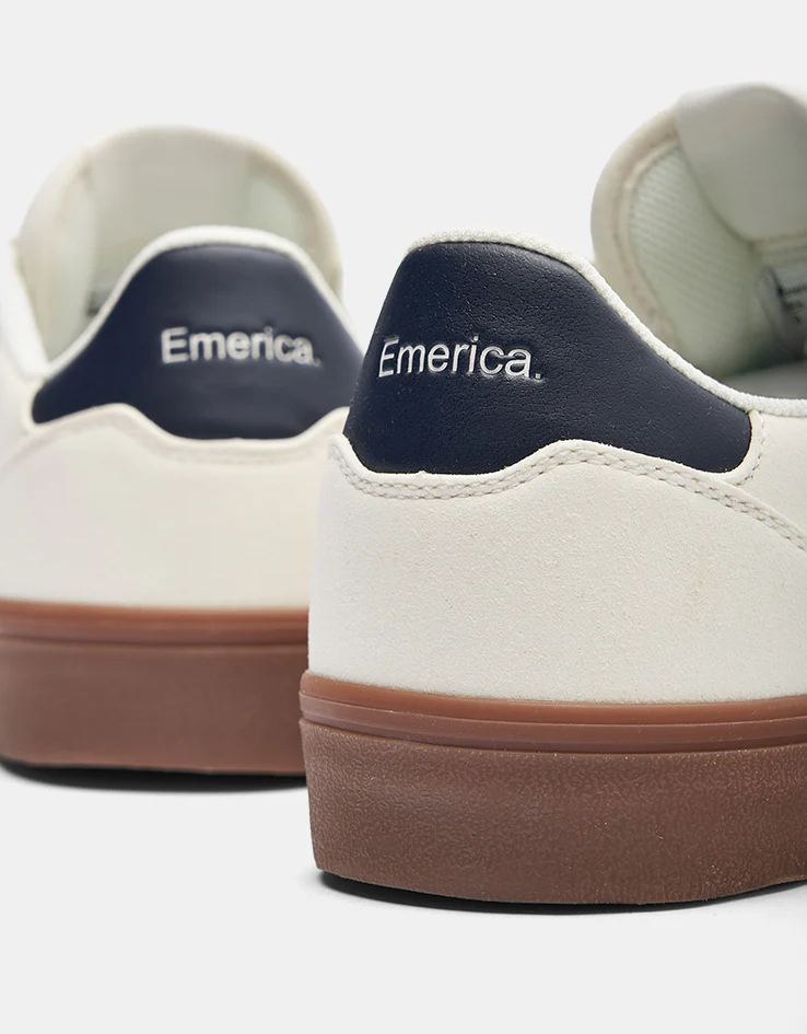 Emerica Moca Skate Shoes - White/Gum - Image 5